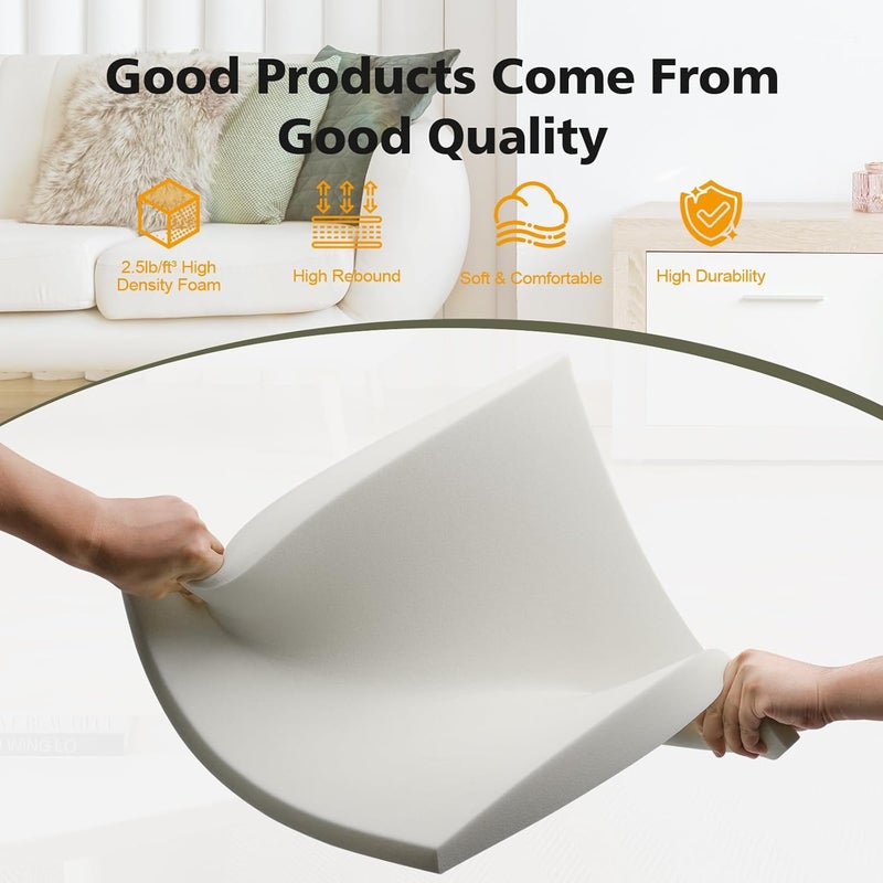 RA RUNNING ALIEN Couch Cushions Support for Sagging Seat -20"X 20"Curved Foam Sofa Cushion Support Board,Grey Couch Supporterfor Under The Cushions,Set of 3 - Image 4